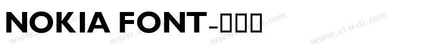 NOKIA FONT字体转换